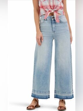 Wrangler Release Hem High Rise Wide Leg Jeans